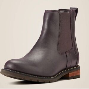 Ariat Waterproof Dark Brown Leather chelsea Boot - W 7.5